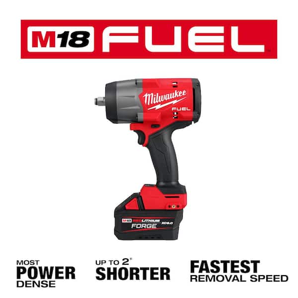 M18 FUEL 18V Lithium-Ion Brushless Cordless 1/2 in. High Torque Impact Wrench w/Friction Ring FORGE Kit