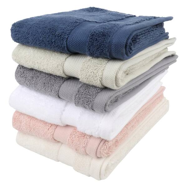 Oxford 17 x 20 24 oz. White 100% Cotton Terry Bar Towel - 12/Pack
