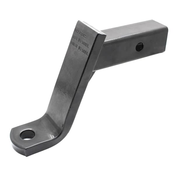 Quick Products Class III Trailer Ball Mount - 6 in. Drop, 4 in. Rise - 5000 lbs. (Gloss Black Powder-Coat Finish)
