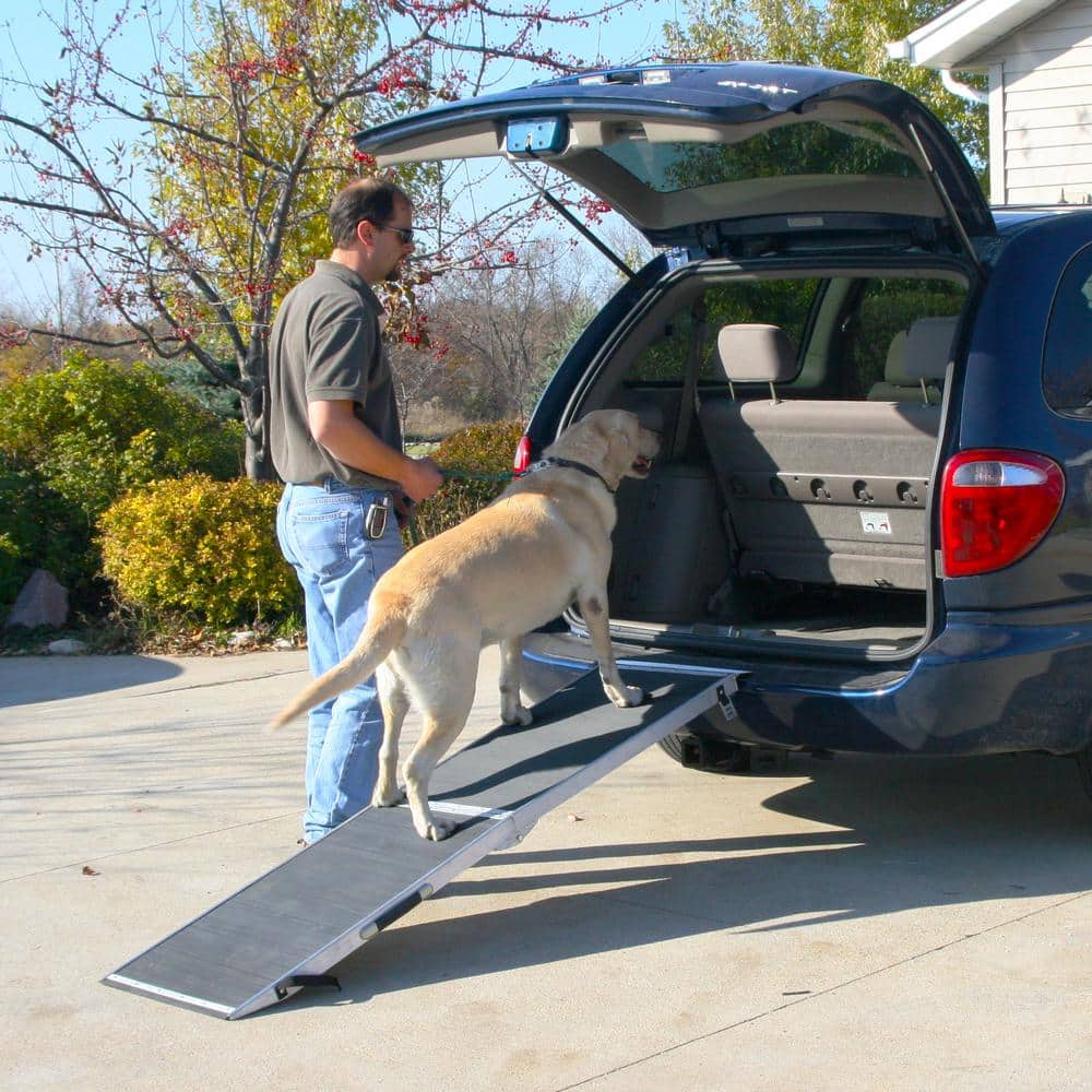 7 ft. Lightweight Extra Wide Folding Aluminum Pet Ramp