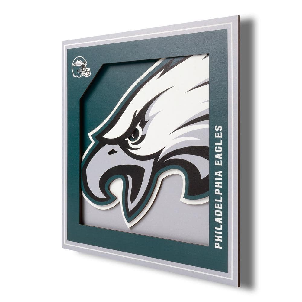 YouTheFan NFL Philadelphia Eagles 3D Logo Series Wall Art - 12x12