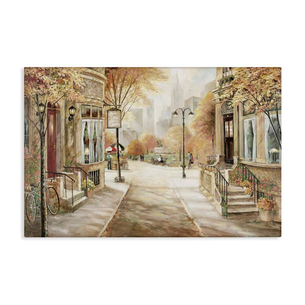 City Street Shopfronts by Ruane Manning Unframed Abstract Graphic Art Print 16 in. x 24 in. price history on PriceWatchPro