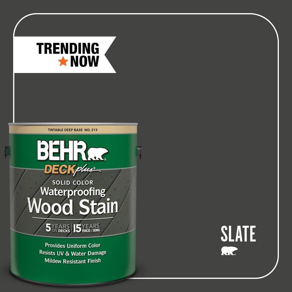 1 Gal. #SC-102 Slate Solid Color Waterproofing Exterior Wood Stain