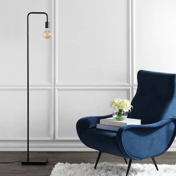 Bran 60 in. Dark Gray Floor Lamp