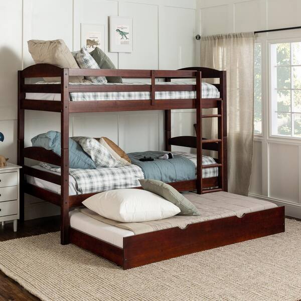 Welwick Designs Solid Wood Twin Over, Best Rated Bunk Beds With Trundle