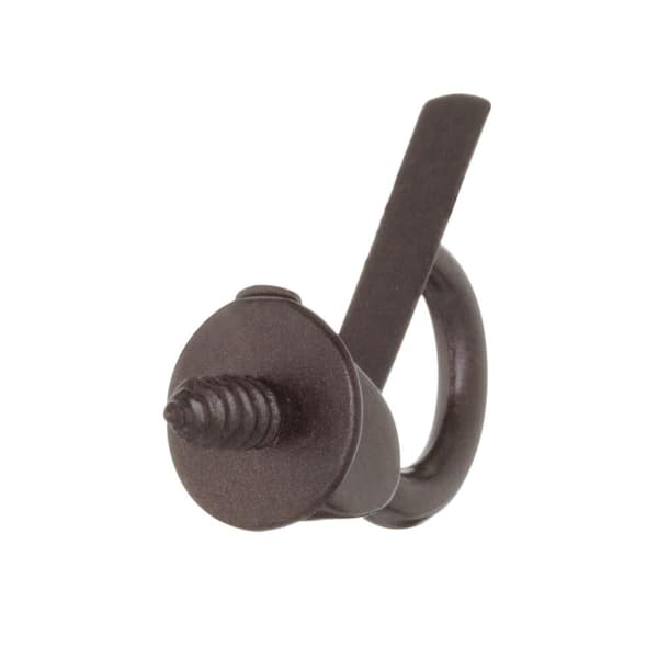 EIENHOSHI 7/8'' Rubbed Bronze Cup Hooks - Pack of 60, Screw-In Hooks for Hanging Stuff, Small Ceiling Hooks Great for Indoor-Outdoor Use
