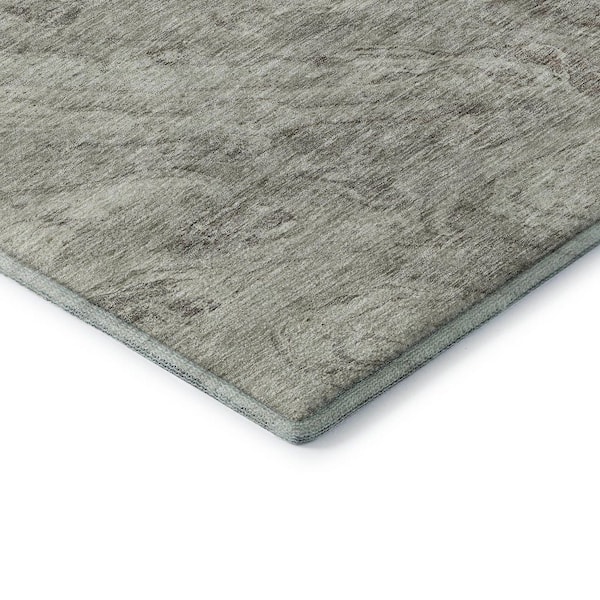 Mayfield Premium Machine Washable Indoor/Outdoor Geometric AMF640 Taupe 1 ft. 8 in. x 2 ft. 6 in. Area Rug