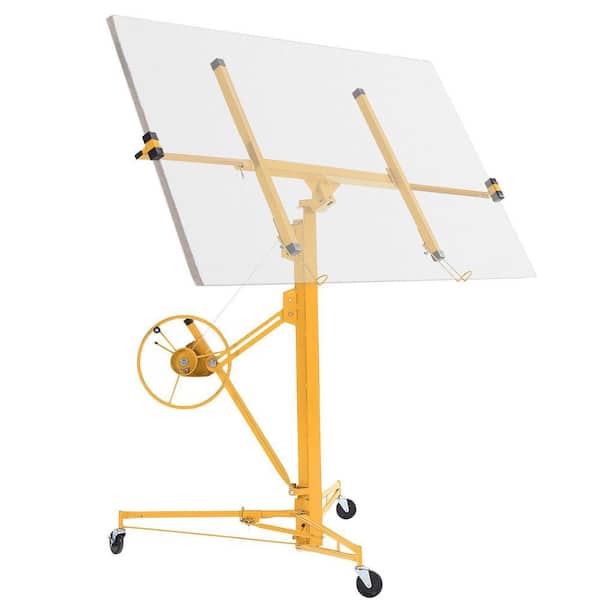 11 ft. Drywall Panel Hoist Jack Lifter Drywall Lift Panel Lift in Yellow