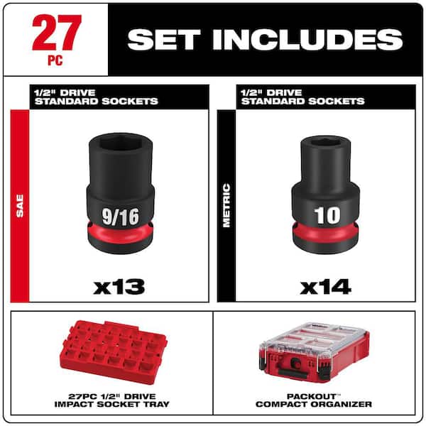 Milwaukee 49-66-6804 Shockwave Impact Duty Socket 1/2