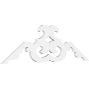 1 in. x 48 in. x 16 in. (8/12) Pitch Benson Gable Pediment Architectural Grade PVC Moulding