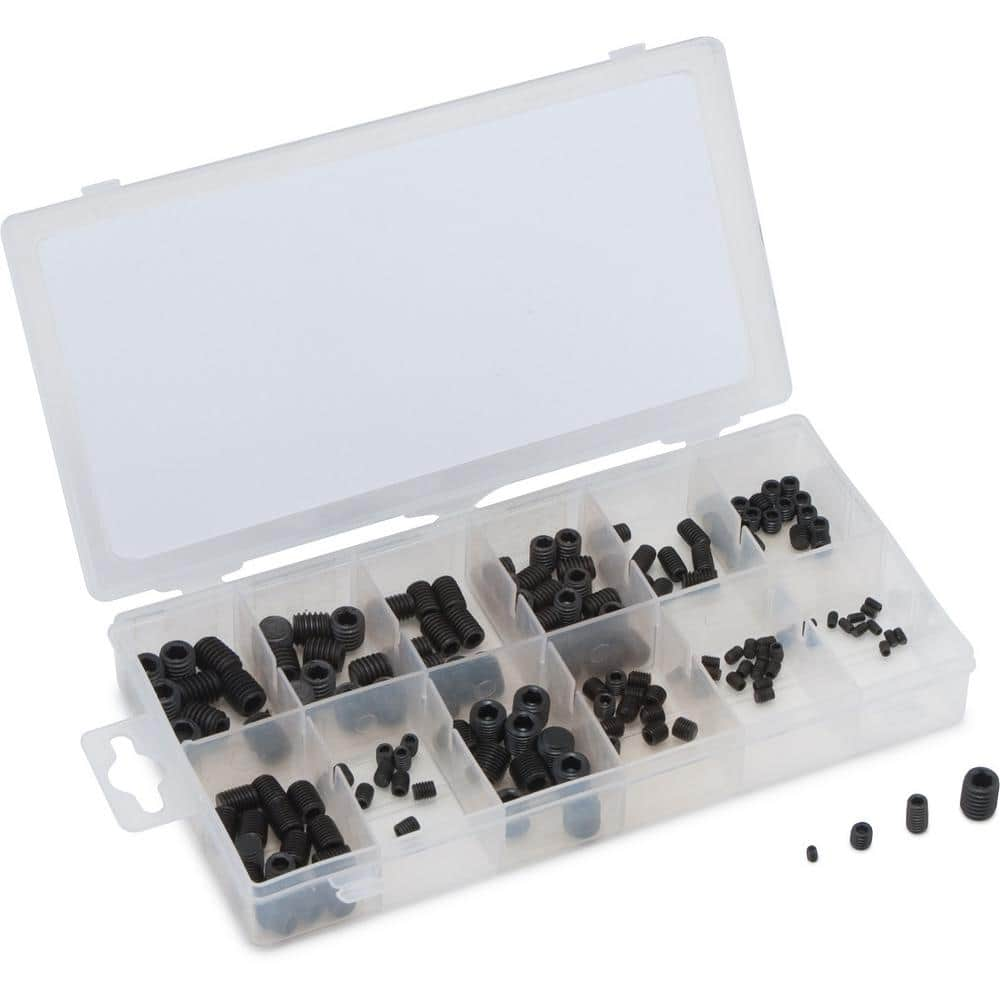 Socket Head Set Screw Assortment 160-Piece Metric TIT45251 - The Home Depot