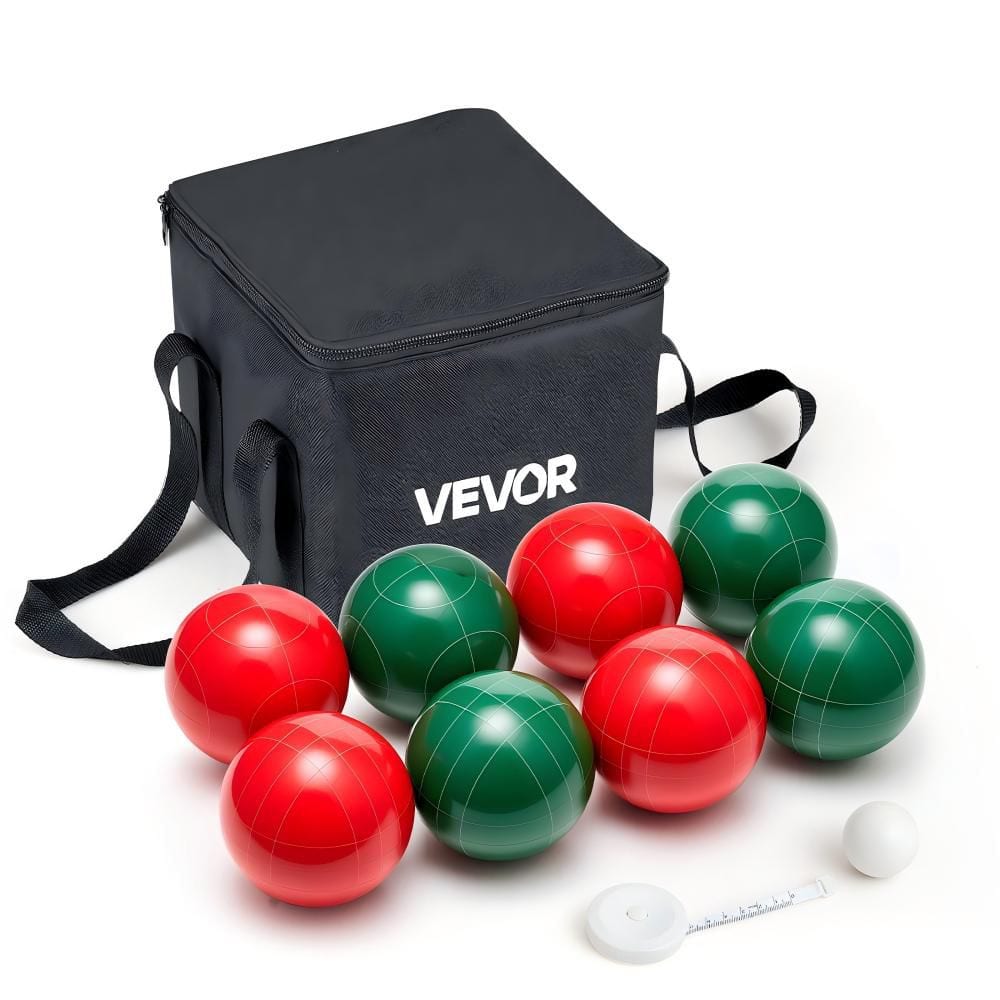 VEVOR Bocce Ball Set, 107 mm, with 8 Resin Balls, Pallino