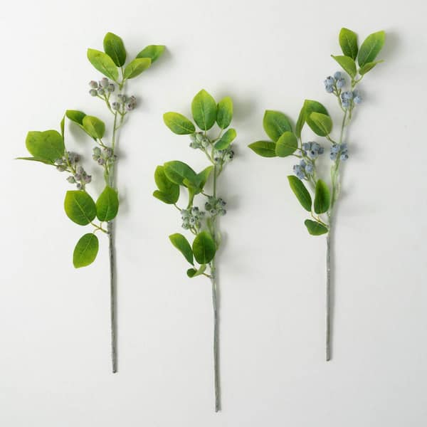 SULLIVANS 21" Artificial Berry Foliage Spray Set of 3