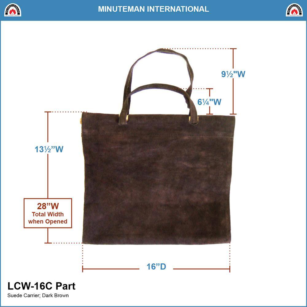 Graphite Powder Coated Steel Log Rack with Suede Carrier