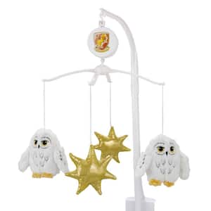 White and Gold Harry Potter Magical Moments Hedwig Musical Baby Mobile
