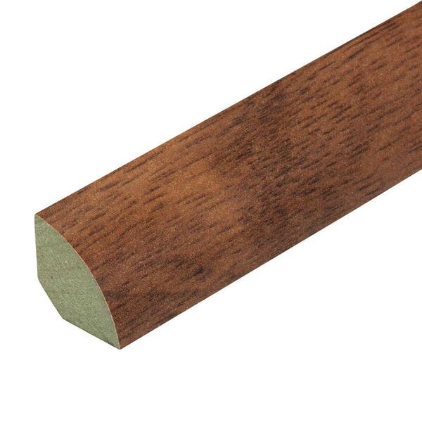 Unbranded Henna Hickory 3/4 in. Thick x 3/4 in. Wide x 94 in. Length Laminate Quarter Round Molding