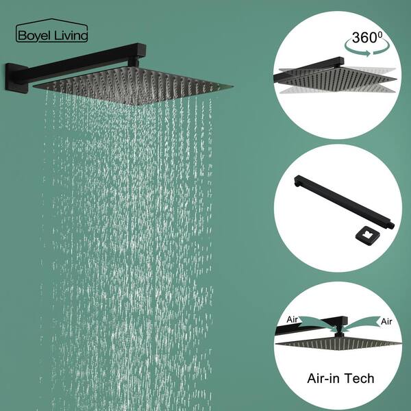 Boyel Living Wall Mount Single-Handle 1-Spray Tub and Shower