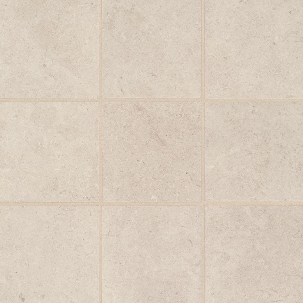 "Thaddeus 4"" x 4"" Matte Porcelain Mosaic Tile in Creme (5.0 sq. ft. /Case)" price history on PriceWatchPro