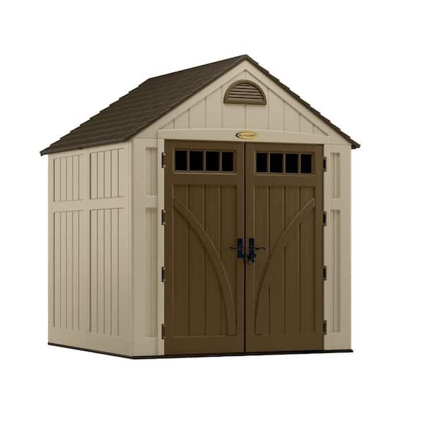 Suncast Brookland 7 ft. 6 in. x 7 ft. 2 in. Resin Storage Shed