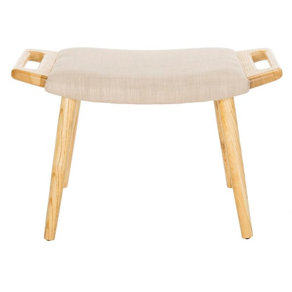SAFAVIEH Yara 15.4 in. Beige/Natural Bench