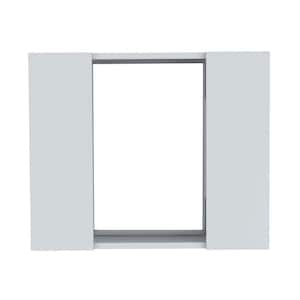 Anky 23.6 in. W x 19.5 in. H Rectangular MDF Medicine Cabinet with Mirror in White