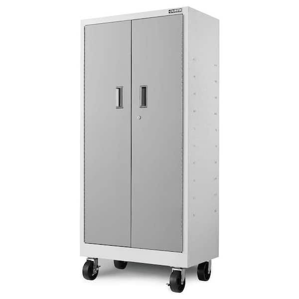 Gladiator Ready-to-Assemble Extra Large GearBox Steel Freestanding or  Wall-mounted Garage Cabinet in Gray (48-in W x 72-in H x 18-in D) in the  Garage Cabinets department at