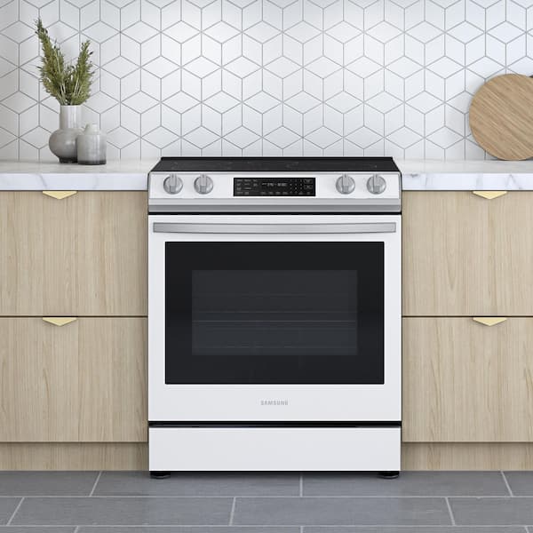 Samsung 6.3 Cu. ft. Slide-in Electric Range with Air Fry, Stainless Steel - NE63T8511SS
