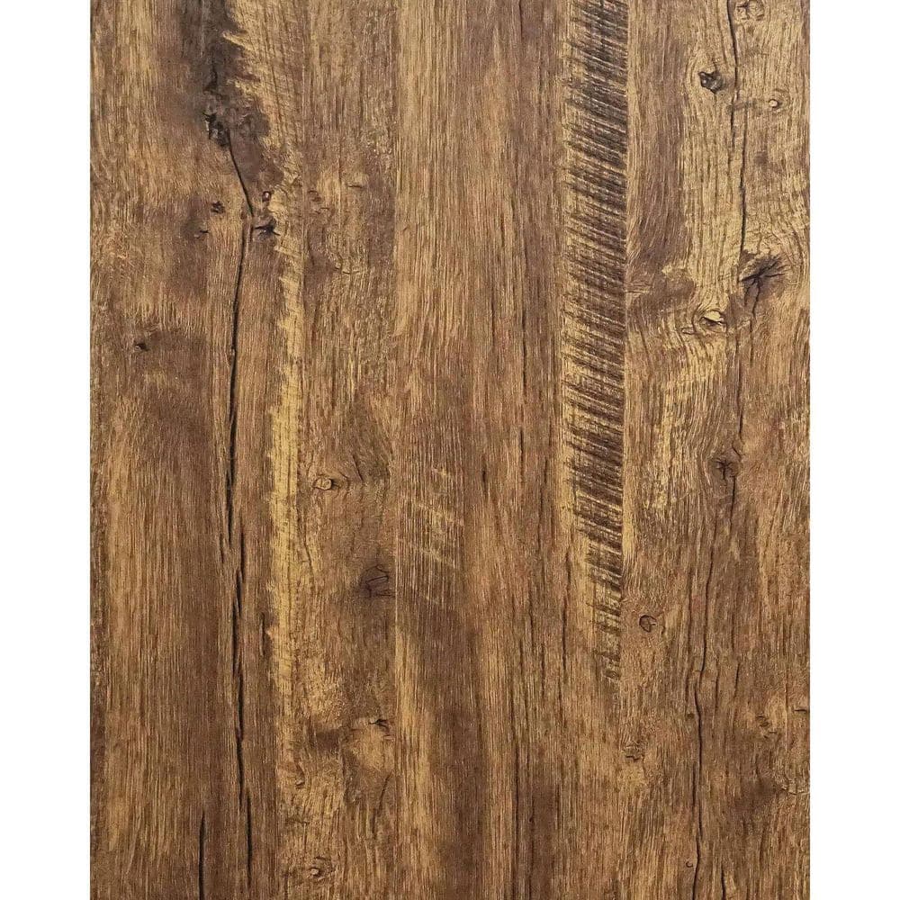 79 in. L x 24 in. W Brown Wood Self Adhesive Wallpaper Rustic Removable ...