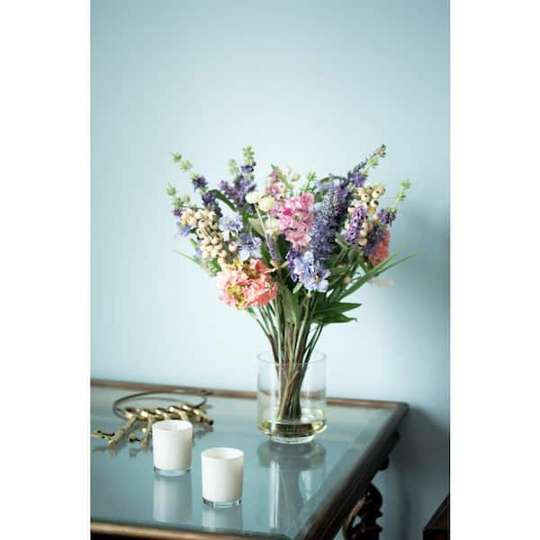 Nearly Natural Lavender & Hydrangea Silk Flower Arrangement