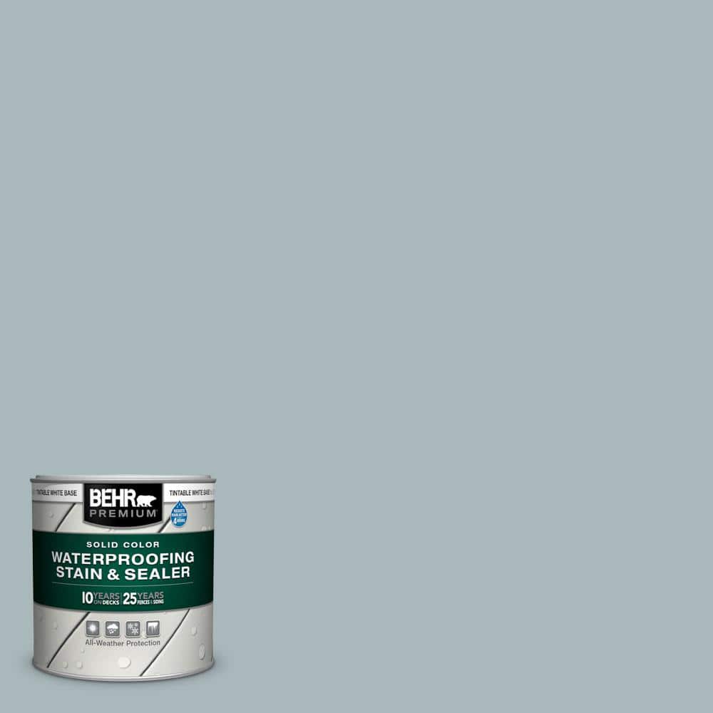 BEHR PREMIUM 8 oz. N4703 Half Sea Fog Solid Color Waterproofing