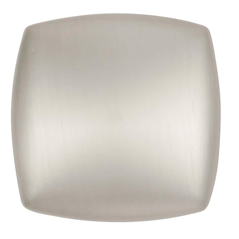 Satin Nickel Square Modern Cabinet Knob with Mounting Hardware