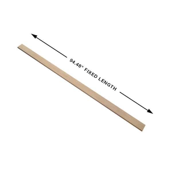 French Oak Shasta/Naples 0.944 in. Thickness X 4.527 in. Width X 94.48 in. Length Vinyl Flush Stair Nose Molding
