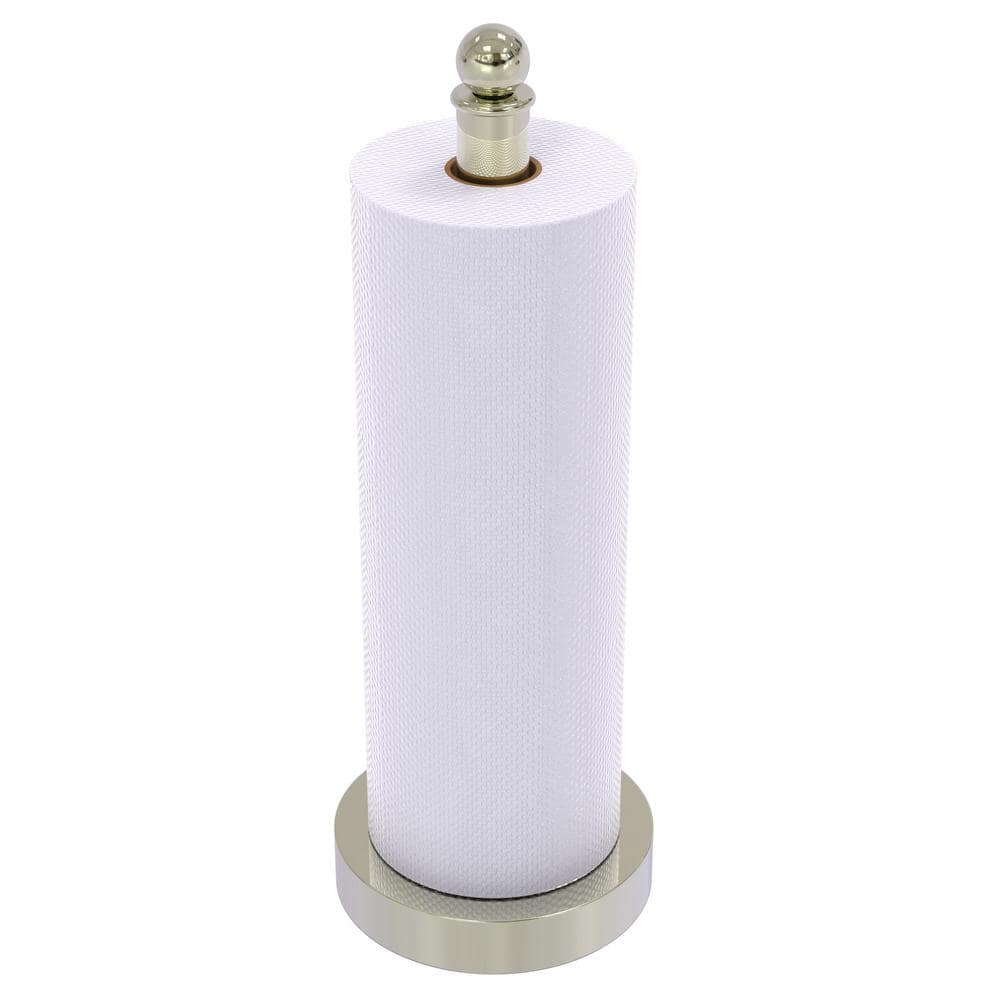 Polished Nickel Brass Contemporary Kitchen Paper Towel Holder