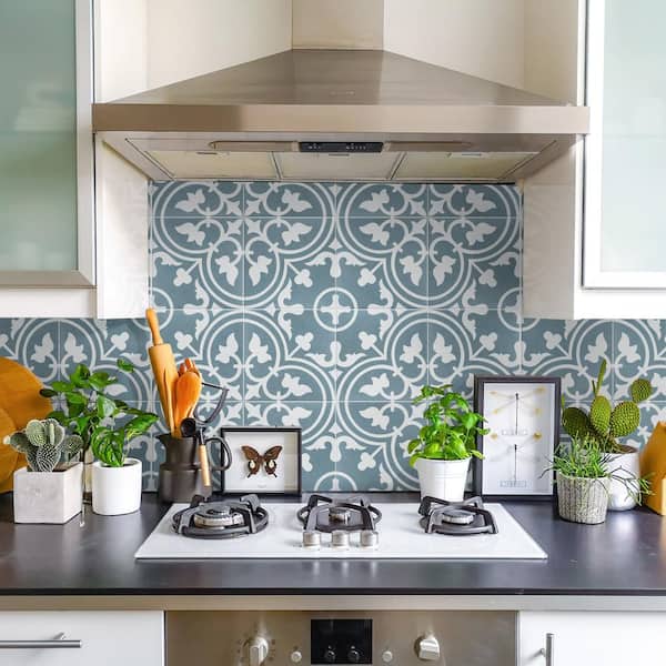 Arte Sky 9-3/4 in. x 9-3/4 in. Porcelain Floor and Wall Tile (10.88 sq. ft./Case)