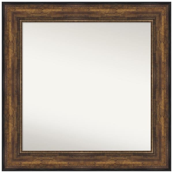Amanti Art Ballroom Bronze 33.5 in. W x 33.5 in. H Non-Beveled Bathroom Wall Mirror in Bronze