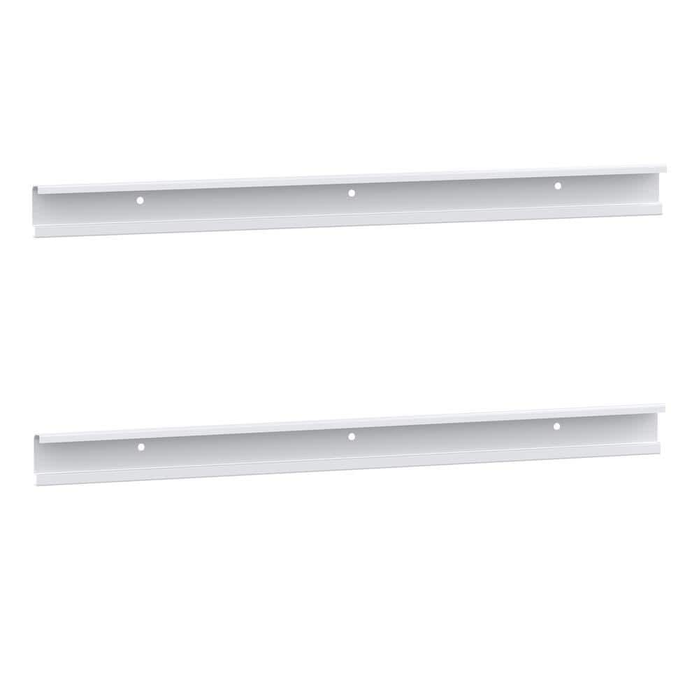 ClosetMaid ShelfTrack 24 in. White Hang Track (2 Pieces) 10000-02934 ...