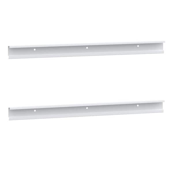 ClosetMaid ShelfTrack 24 in. White Hang Track (2 Pieces)
