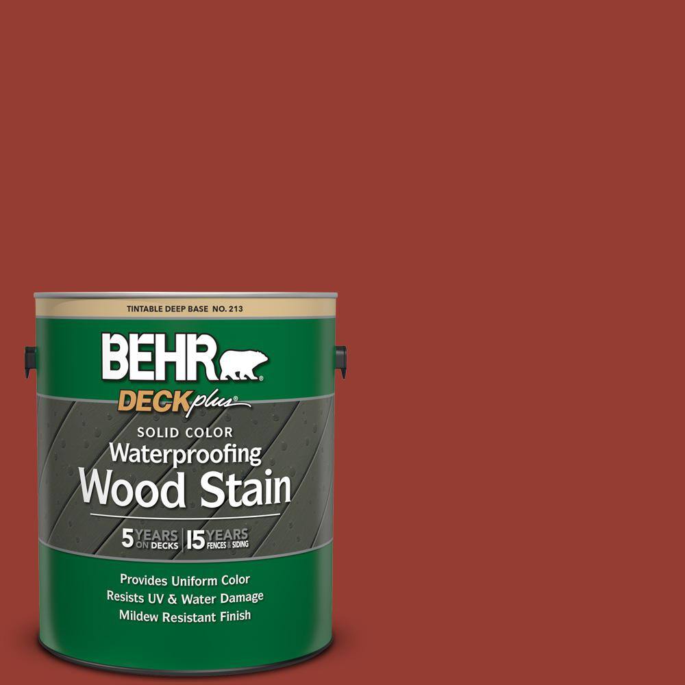 1 gal. #PPU2-17 Morocco Red Solid Color Waterproofing Exterior Wood Stain