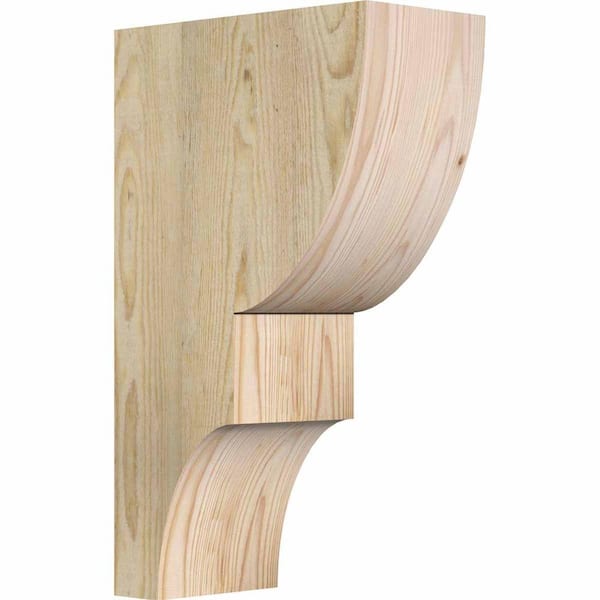 Ekena Millwork 6 in. x 12 in. x 20 in. Douglas Fir Ridgewood Rough Sawn Corbel