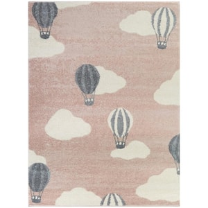 Whitney Pink 4 ft. x 6 ft. Air Balloon Area Rug