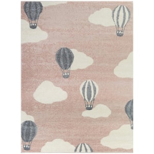 Whitney Pink 5 ft. x 7 ft. Air Balloon Area Rug