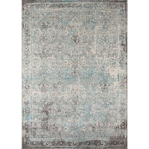Luxe Turquoise 5 ft. x 8 ft. Indoor Area Rug