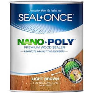 Seal-Once 1 Gal. Light Brown Ready Mix Exterior Penetrating Wood Stain and Sealer