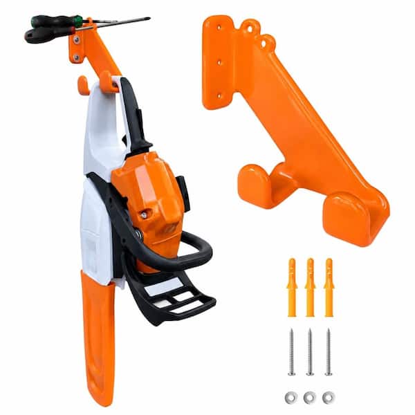 Steel Chainsaw Wall Mount Storage Hanger 1-Pack Rated 150 lb Wall Mount Organizer for Garage and Shed Wall Storage