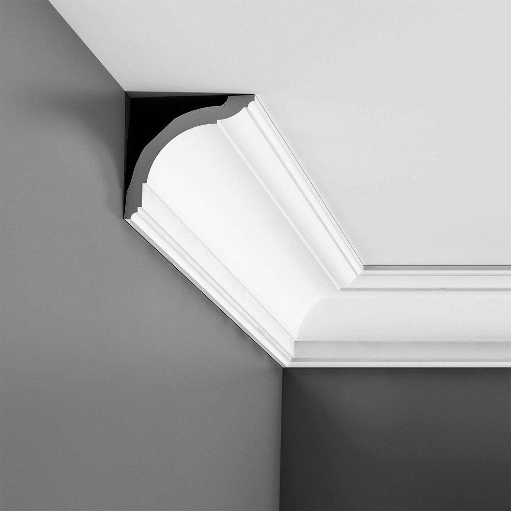 Primed White Polystyrene Crown Moulding Set of 14