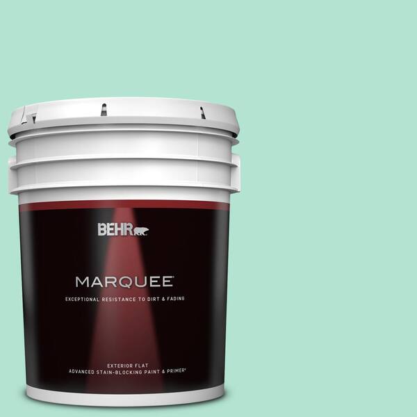 BEHR MARQUEE 5 gal. #P420-2 Crystal Rapids Flat Exterior Paint & Primer