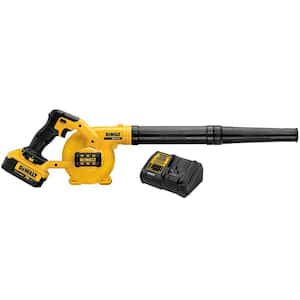 20V MAX Cordless Compact Jobsite Blower 135 MPH 100 CFM with (1) 20V 4.0Ah Battery and Charger
