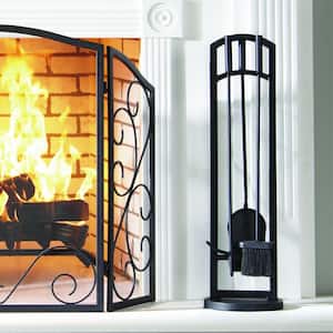 Arched 4-Piece Fireplace Tool Set