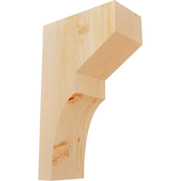 Ekena Millwork 6 in. x 12 in. x 20 in. Douglas Fir Monterey Rough Sawn Corbel