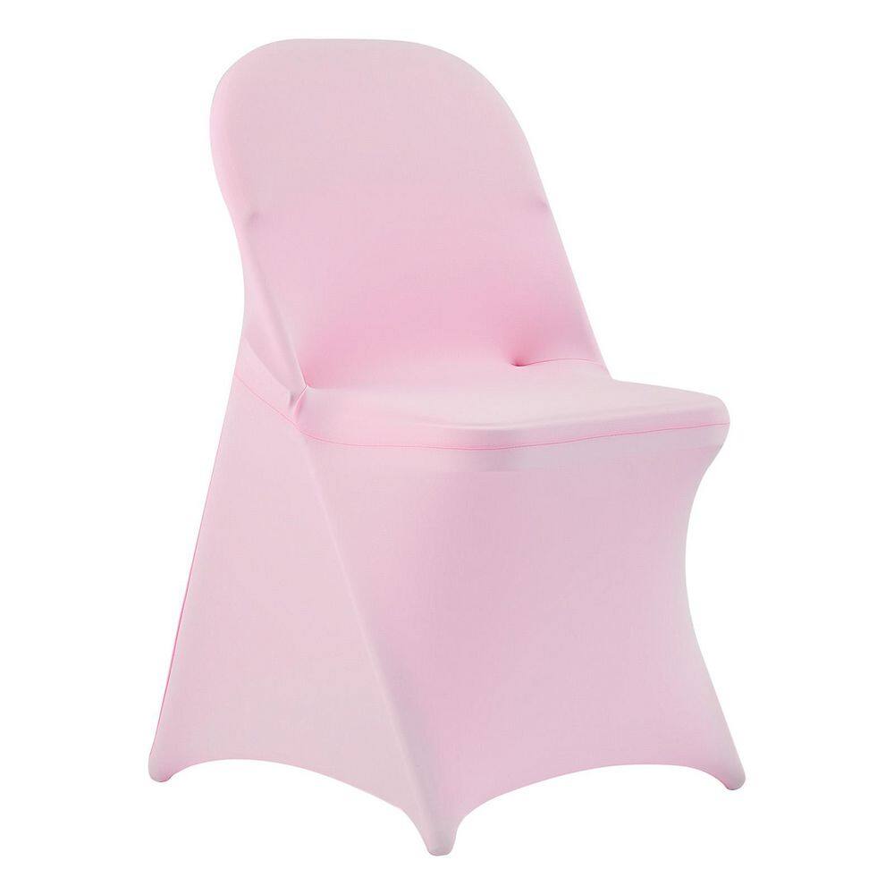Pink Chair Covers, Polyester Spandex Chair Cover, Stretch Slipcovers for Wedding Banquet Flat-Front Chair Covers, 50 Pcs price history on PriceWatchPro